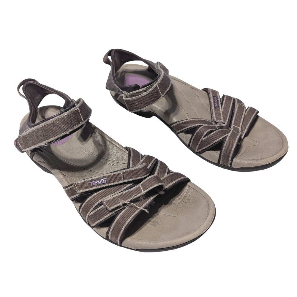Teva Womens Size 9 Tirra Sport Sandals Brown Purple Hiking Water Shoes